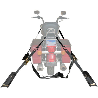 Black Widow E-Track Motorcycle Tie-Down Kit | Model ETrack-Kit | 36" Tracks | 2,500 lb Break Strength | 4 To 90+ HP | For Trailers & Truck