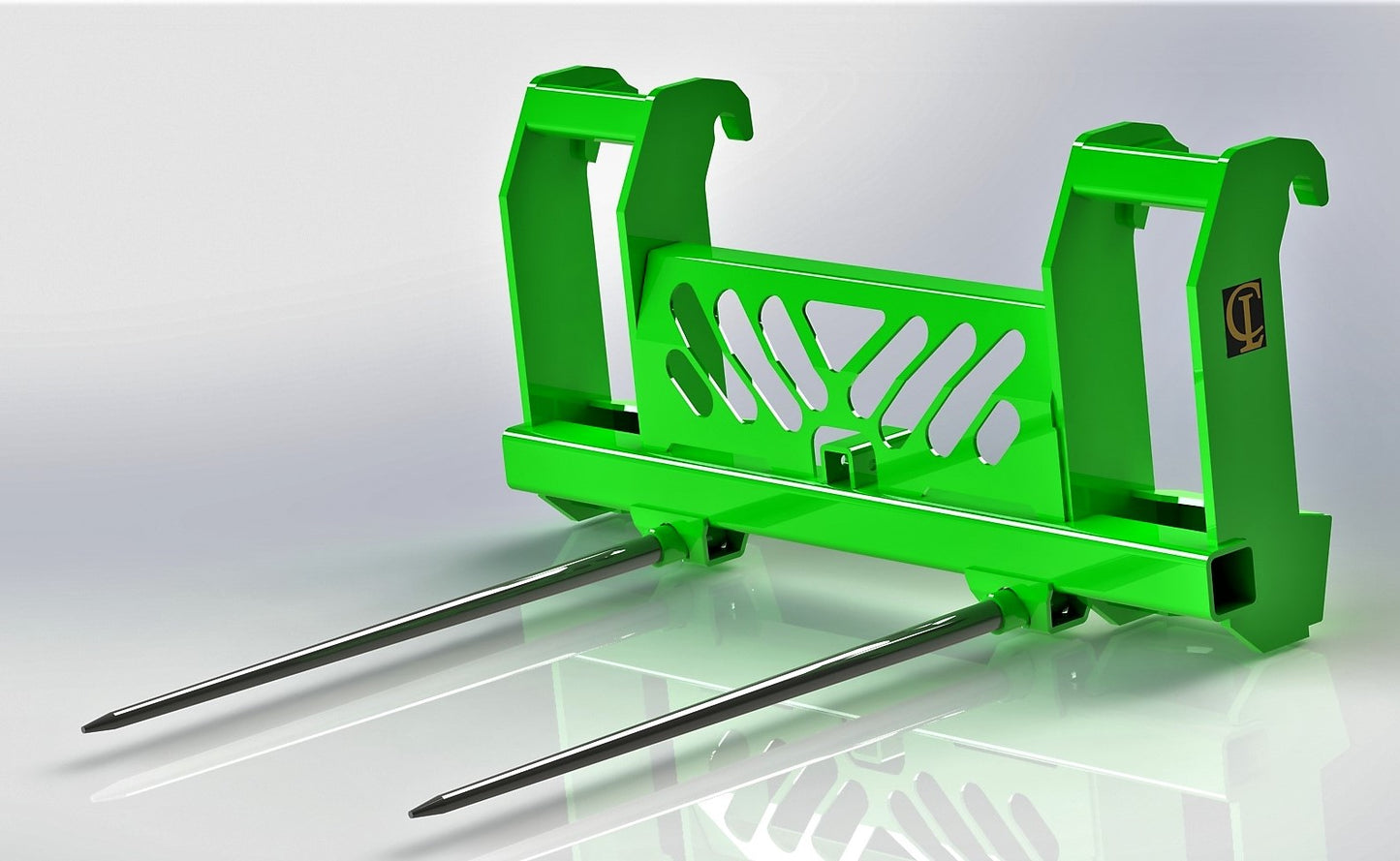 CL Fabrication Bale Spears 3-Point Hitch | Width 60"-102" inches | Horsepower 50-100+ HP | For Loader