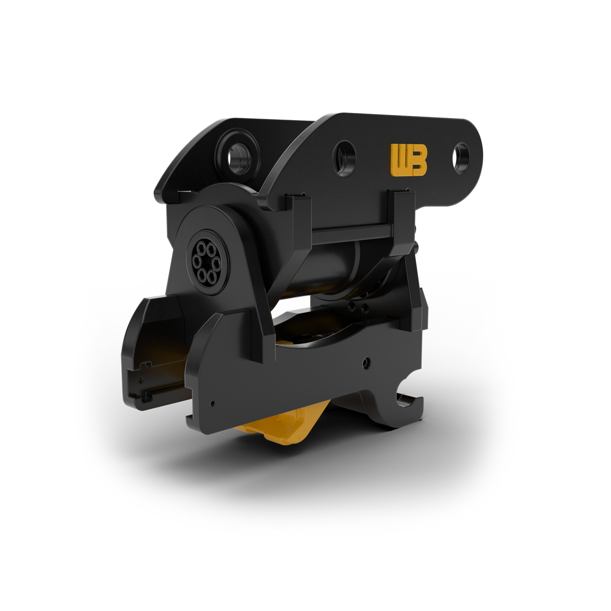 Werk-Brau D-Lock Hydraulic Tilt Coupler | Hydraulic | Up to 120° Tilt | 1–35 Tons | For Excavators