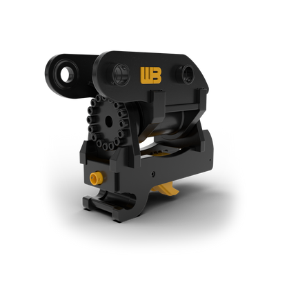 Werk-Brau D-Lock Hydraulic Tilt Coupler | Hydraulic | Up to 120° Tilt | 1–35 Tons | For Excavators