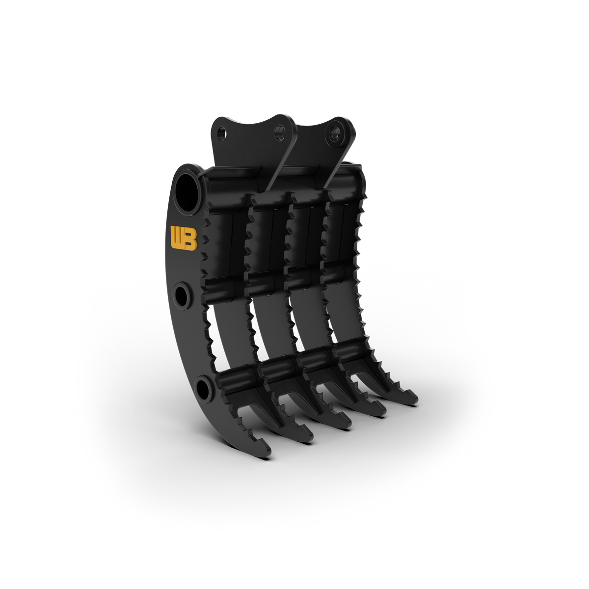 Werk-Brau Grading Rake | Grading/Grapple | 36"–72" Width | 12–50 Tons | For Excavators