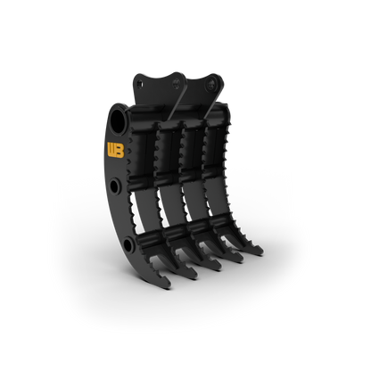 Werk-Brau Grading Rake | Grading/Grapple | 36"–72" Width | 12–50 Tons | For Excavators