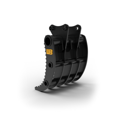 Werk-Brau Grading Rake | Grading/Grapple | 36"–72" Width | 12–50 Tons | For Excavators