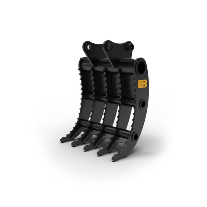 Werk-Brau Grading Rake | Grading/Grapple | 36"–72" Width | 12–50 Tons | For Excavators