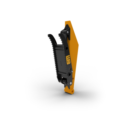 Werk-Brau Stick Mounted Multi-Tine Thumb | Thumb Tip Radius 32" To 84" | Tine Width/Spacing 8.5" To 32" | 131° Rotation | 1.5–40 Tons | For Excavators