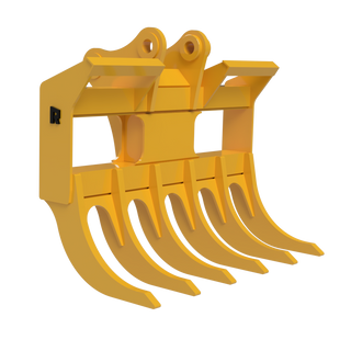 Rockland Excavator Rake | Weight  Up-To 3,470 Lbs | Width Up-To 79 inches | Material Abrasion-Resistant AR400 Steel | For Excavators