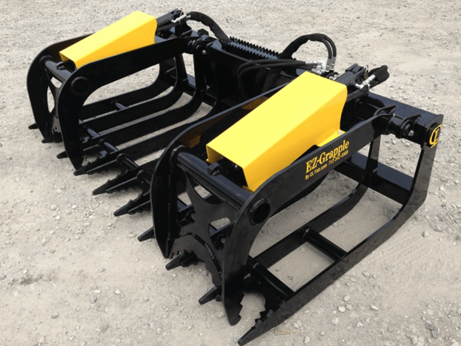 CL Fabrication Grapple For Trees, Brush & Roots | Model EZ | Width 72"-90" inches | Oil Flow Range 15-25 GPM | For Skid Steer