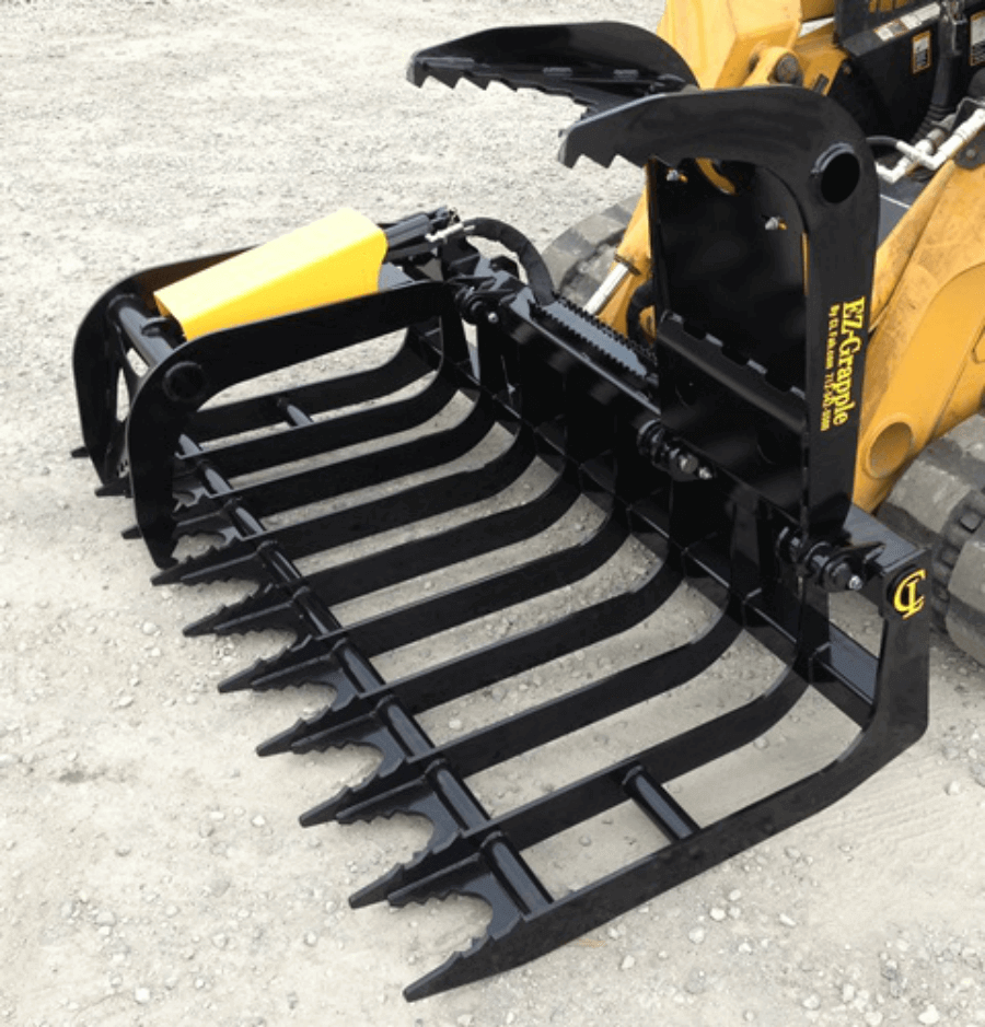 CL Fabrication Grapple For Trees, Brush & Roots | Model EZ | Width 72"-90" inches | Oil Flow Range 15-25 GPM | For Skid Steer