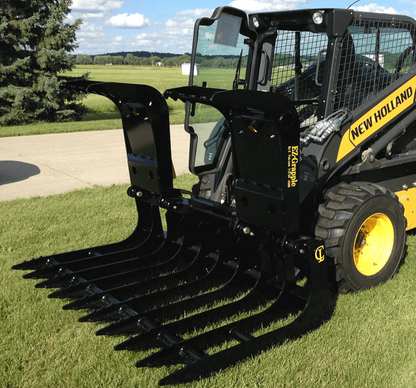 CL Fabrication Grapple For Trees, Brush & Roots | Model EZ | Width 72" To 90" inches | Oil Flow Range 15 To 25 GPM | For Skid Steer