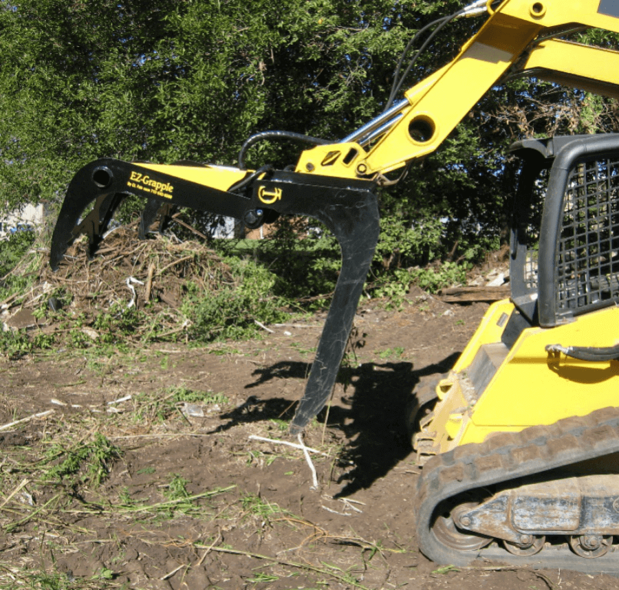 CL Fabrication Grapple For Trees, Brush & Roots | Model EZ | Width 72"-90" inches | Oil Flow Range 15-25 GPM | For Skid Steer