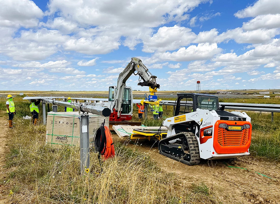 Vacuworx Solar Panel Lifter & Pallet Curler System | Model SPL Series | Width 30.1" | 300 lb Capacity | Up To ~8 Ton | For Mini Excavator