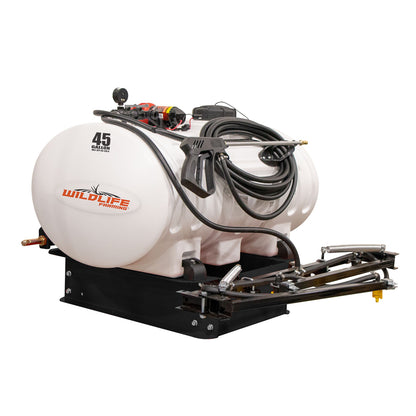 Wildlife Farming 3PT Sprayer | Heavy-Duty Chemical-Resistant | 45–300 Gallon Capacity | 2.4–12 GPM Flow | 10′–36′ Spray Coverage | 25–80 HP | For Tractor