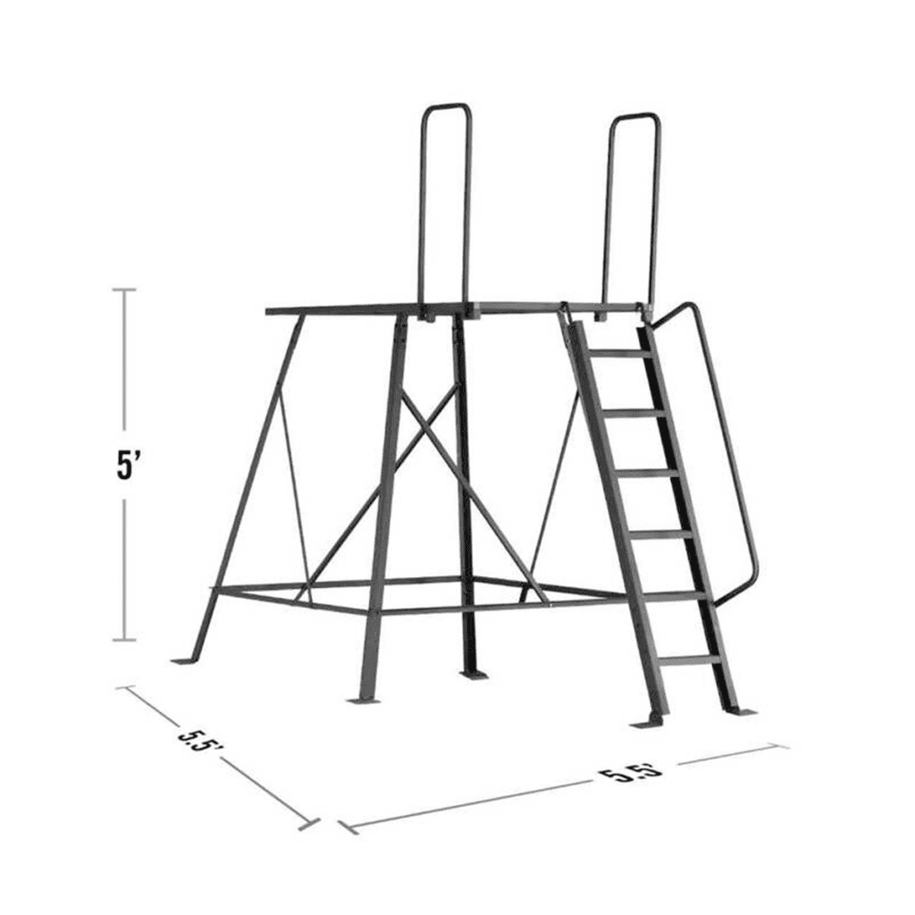 Global Equipment Muddy Bull Steel Box Blind | Therma‑Tek | 6′ × 6′ × 6.5′ | For Hunting