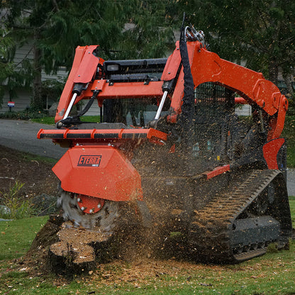 Eterra Attachments Stump Grinder | Vortex | 27"-31" Cutting Wheel | 18"-20"+ Cutting Depth | For Standard & High-Flow Skid Steers