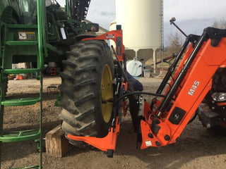 The Tire Grabber Tire Handler | Model TG4000XL | Width 86" | Capacity 4000 lb | 10 To 20 GPM | 40 To 100 HP | For Skid Steer, Tractor & Loader