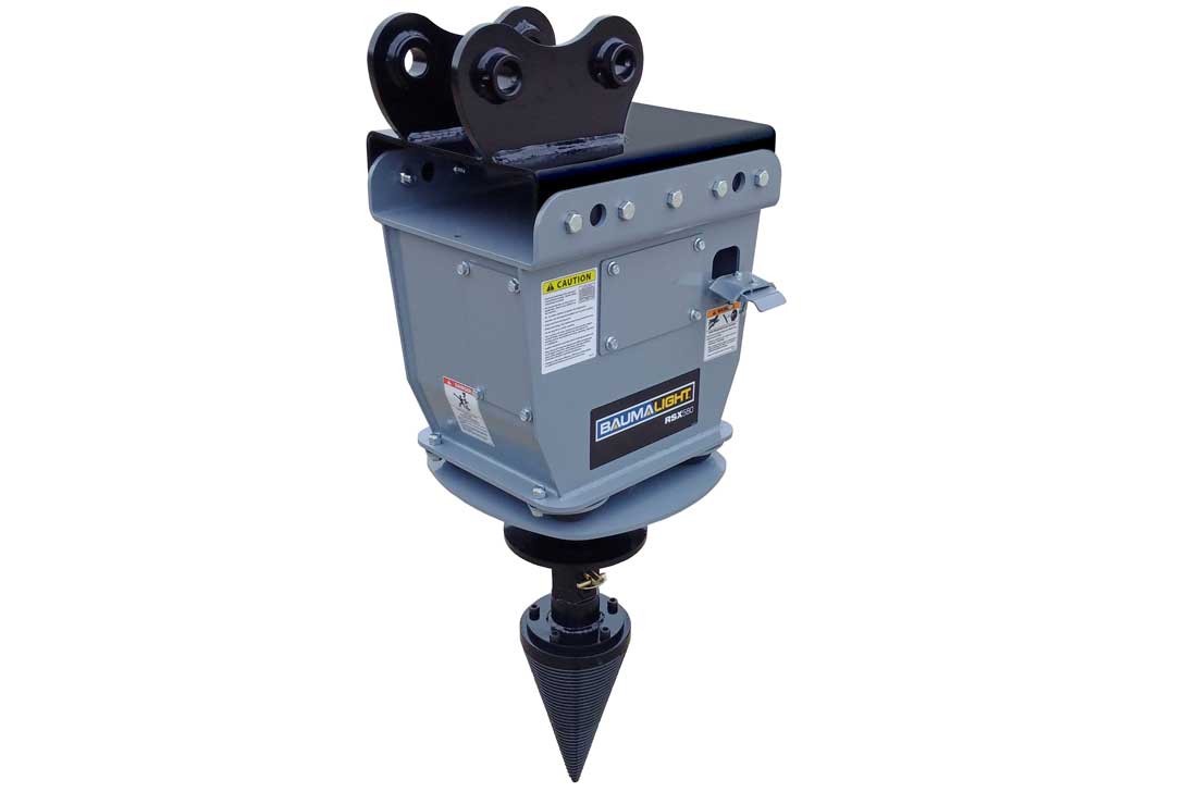 Baumalight Log Splitter | Model RSX380, RSX580 & RSX780 | Diameter 16" To  20" | Machine Size 5 To 20 Tons | For Excavators