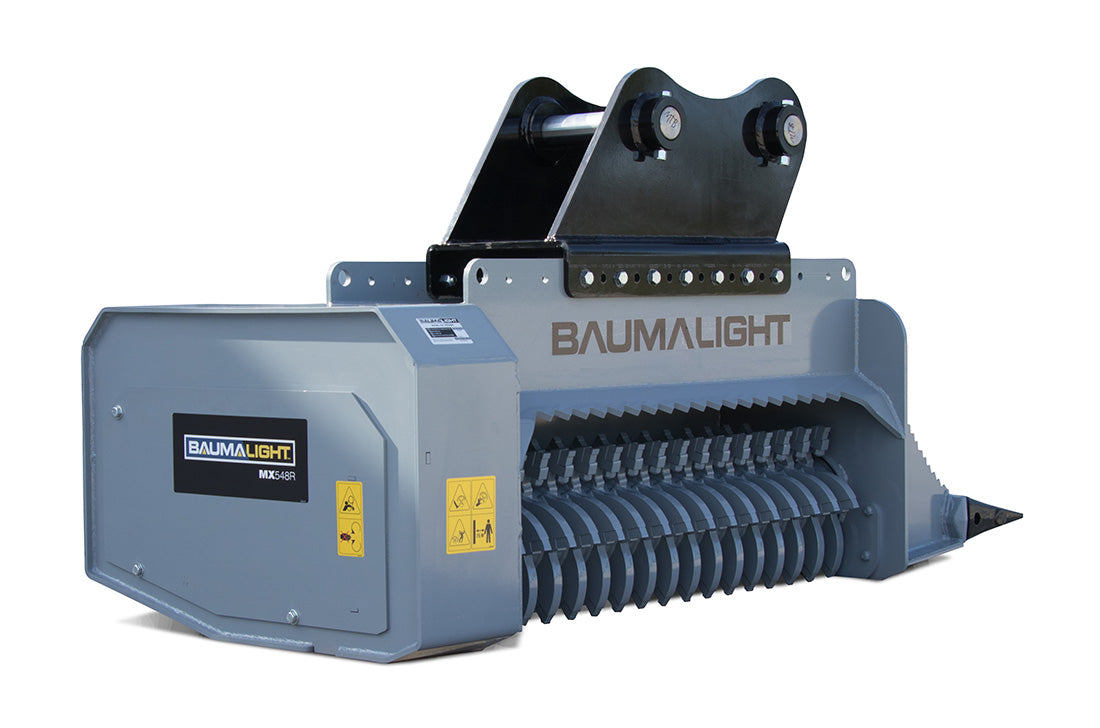 Baumalight Fixed Tooth Mulcher | Model MX548R | Rotor Width 48" | Carbide Tipped Bolt In Cutting | Weight 2167 Lbs | For Excavators