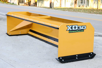 Express Steel | Snow Pusher | Model XD30 Pullback | SKU ES9XD30PB10YEL | Width 125" | Hydraulic Flow 18 To 25 GPM | For Tractors & Skid Steers