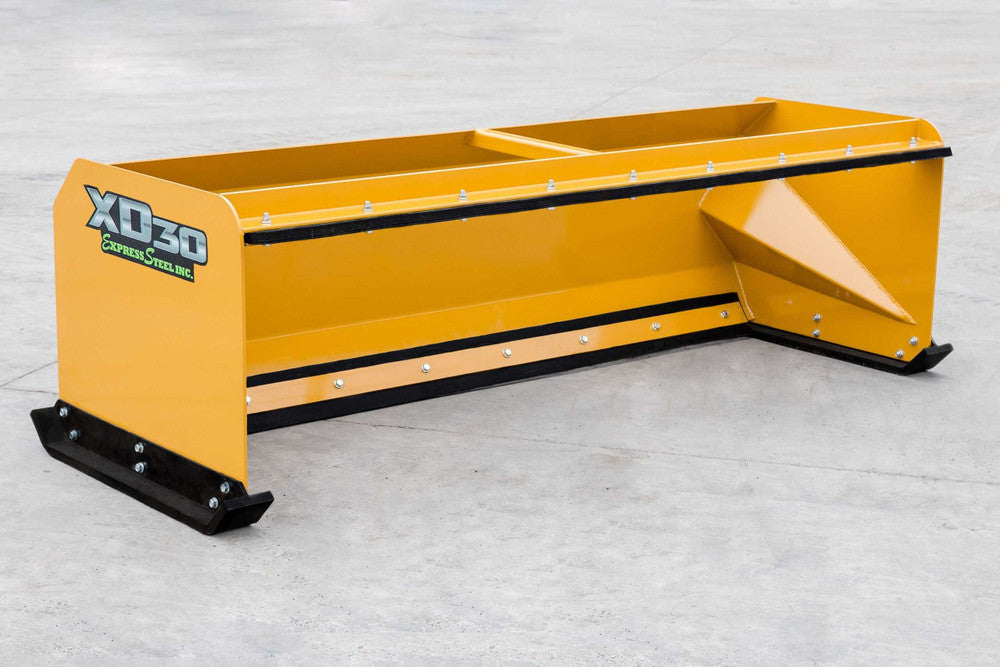 Express Steel | Snow Pusher | Model XD30 Pullback | SKU ES9XD30PB10YEL | Width 125" | Hydraulic Flow 18 To 25 GPM | For Tractors & Skid Steers