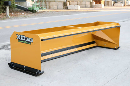 Express Steel | Snow Pusher | Model XD30 Pullback | SKU ES9XD30PB10YEL | Width 125" | Hydraulic Flow 18 To 25 GPM | For Tractors & Skid Steers