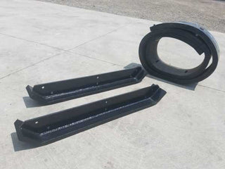 Express Steel 12' Snow Pusher Replacement Kit | Model XP42 | Heavy-Duty Rubber Edge | For Tractors & Skid Steers