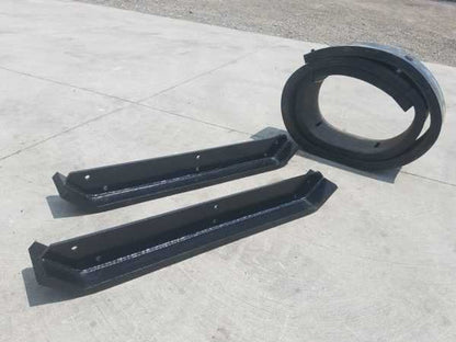 Express Steel | Snow Pusher Replacement Kit | Model 12' XP42 | SKU 168 | 12' Width | Heavy-Duty Rubber Edge | For Tractors & Skid Steers