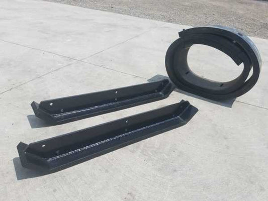 Express Steel | Snow Pusher Replacement Kit | Model 12' XP42 | SKU 168 | 12' Width | Heavy-Duty Rubber Edge | For Tractors & Skid Steers