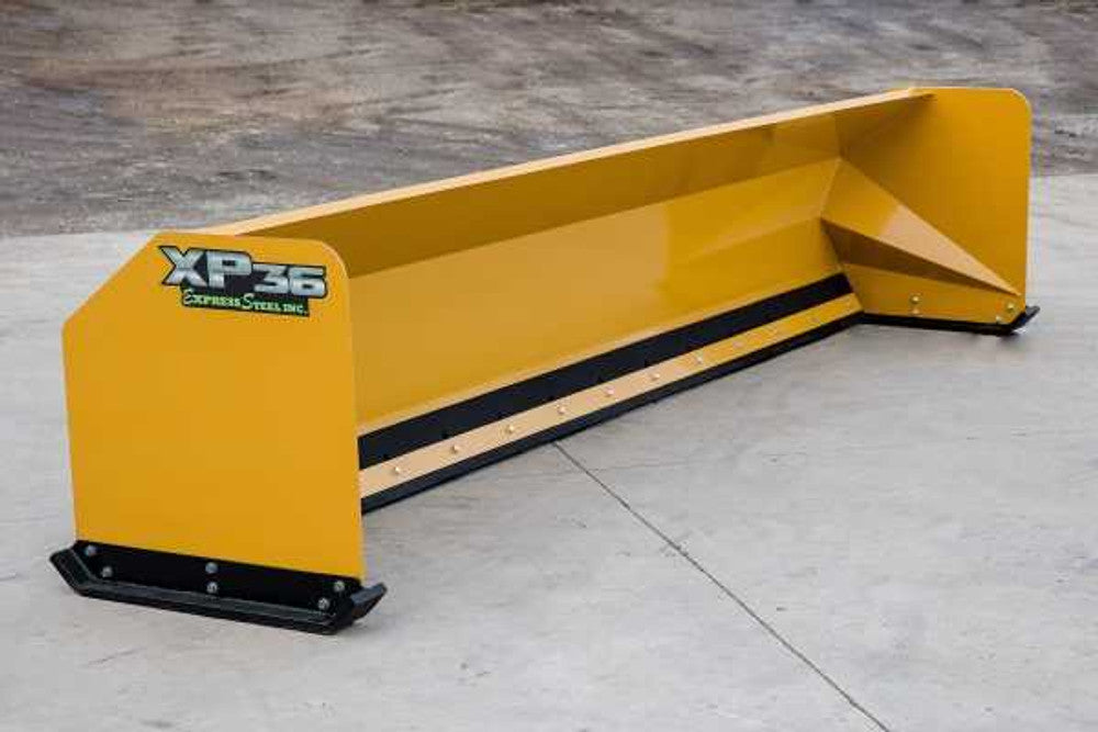 Express Steel | Snow Pusher | Model 14′ XP36 | SKU ES93614 | Width 168" | Hydraulic Flow 0 To 25 GPM | Horsepower 85+ HP | For Skid Steers, Tractors & Wheel Loaders