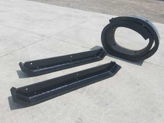 Express Steel 14' Snow Pusher Replacement Kit | Model XP42 | Reinforced Rubber & AR400 Steel | Heavy-Duty Rubber Edge | For Tractors & Skid Steers