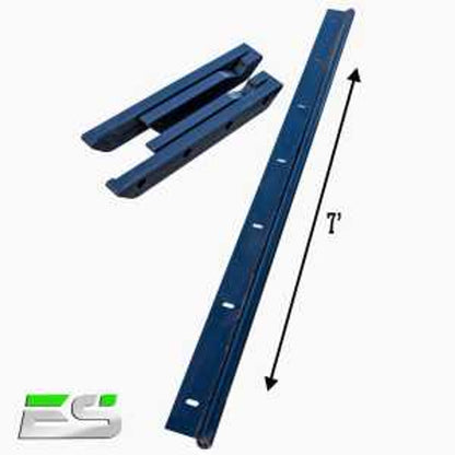 Express Steel | Snow Pusher Replacement Kit | Model 14' XP42 | SKU 169 | 14' Width | Reinforced Rubber & AR400 Steel | Heavy-Duty Rubber Edge | For Tractors & Skid Steers