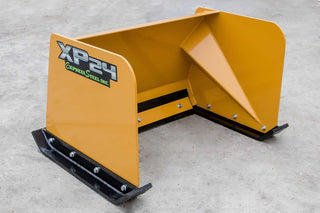 Express Steel 3' Snow Pusher | Model XP24 | Width 36" | 20-35 GPM | 13+ HP | For Mini Skid Steers & Tractors
