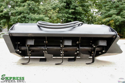 Express Steel | Tiller | Model 42" Mini Bobcat | SKU ES50530 | Tilling Width 42" | Hydraulic Flow 9 To 16 GPM | For Bobcat Loaders