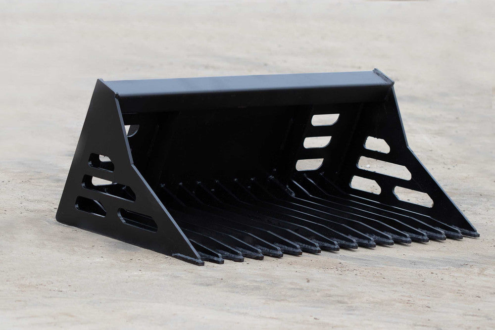 Express Steel Rock Bucket | SKU ES-TDRB-0042 | Width 42" | Hydraulic Flow 9–15 GPM | For Mini Skid Steers