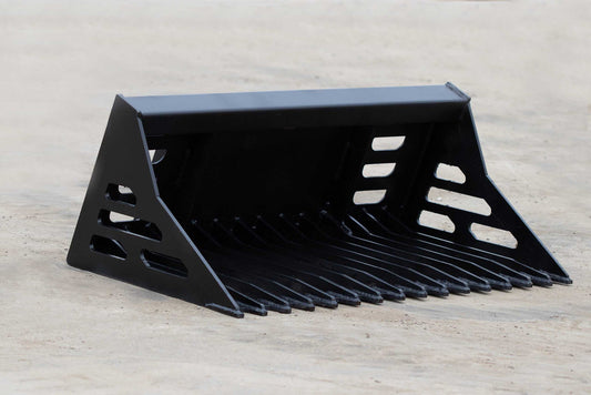 Express Steel Rock Bucket | SKU ES-TDRB-0042 | Width 42" | Hydraulic Flow 9–15 GPM | For Mini Skid Steers