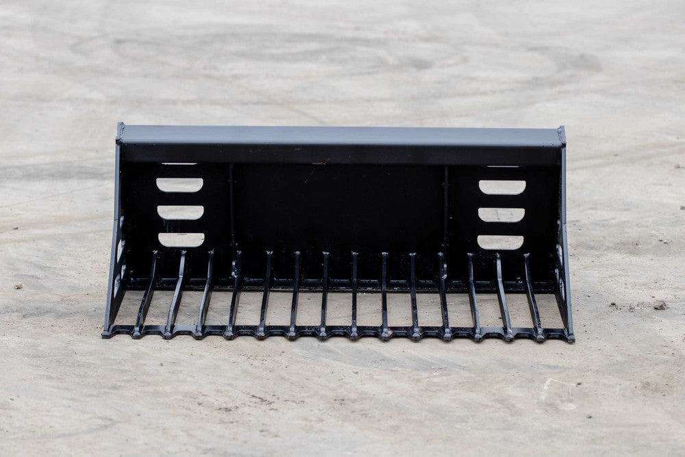 Express Steel Rock Bucket | SKU ES-TDRB-0042 | Width 42" | Hydraulic Flow 9–15 GPM | For Mini Skid Steers