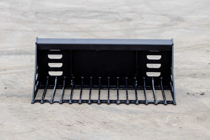 Express Steel Rock Bucket | SKU ES-TDRB-0042 | Width 42" | Hydraulic Flow 9–15 GPM | For Mini Skid Steers