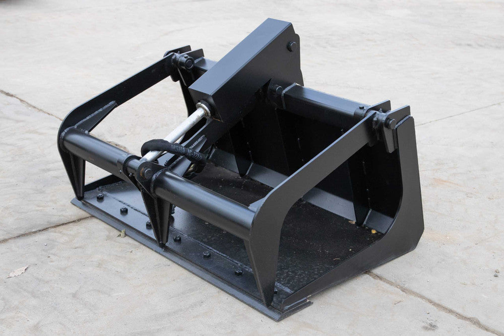 Express Steel | Grapple | Model 42" Toro Dingo Solid Bottom | SKU ES20110 | 42-Inch Width | Hydraulic Flow 9 To 15 GPM | For Mini Skid Steers