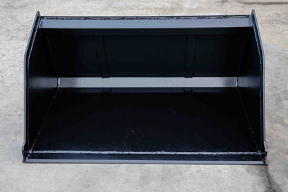Express Steel | Snow/Mulch Bucket | Model 48" Mini Bobcat | SKU ES-MBSMB-0048 | Width 48" | Hydraulic Flow 8 to 15 GPM | For Mini Skid Steers