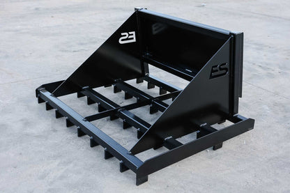 Express Steel | Rake | Model Mini Bobcat | SKU ES80050 | Width 48" | Hydraulic Flow 8 To 12 GPM | For Mini Skid Steers