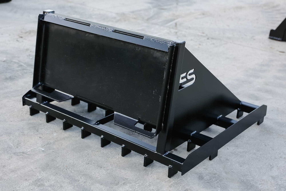 Express Steel | Rake | Model Mini Bobcat | SKU ES80050 | Width 48" | Hydraulic Flow 8 To 12 GPM | For Mini Skid Steers
