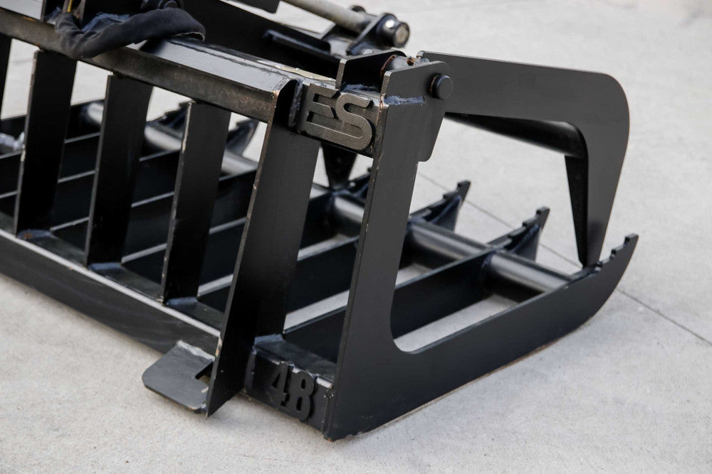 Express Steel | Root Grapple | Model 48" Mini Bobcat | SKU ES23015 | Width 48" | Hydraulic Flow 10 To 15 GPM | For Mini Skid Steers
