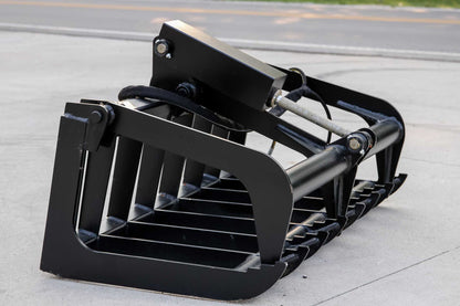 Express Steel | Root Grapple | Model 48" Mini Bobcat | SKU ES23015 | Width 48" | Hydraulic Flow 10 To 15 GPM | For Mini Skid Steers