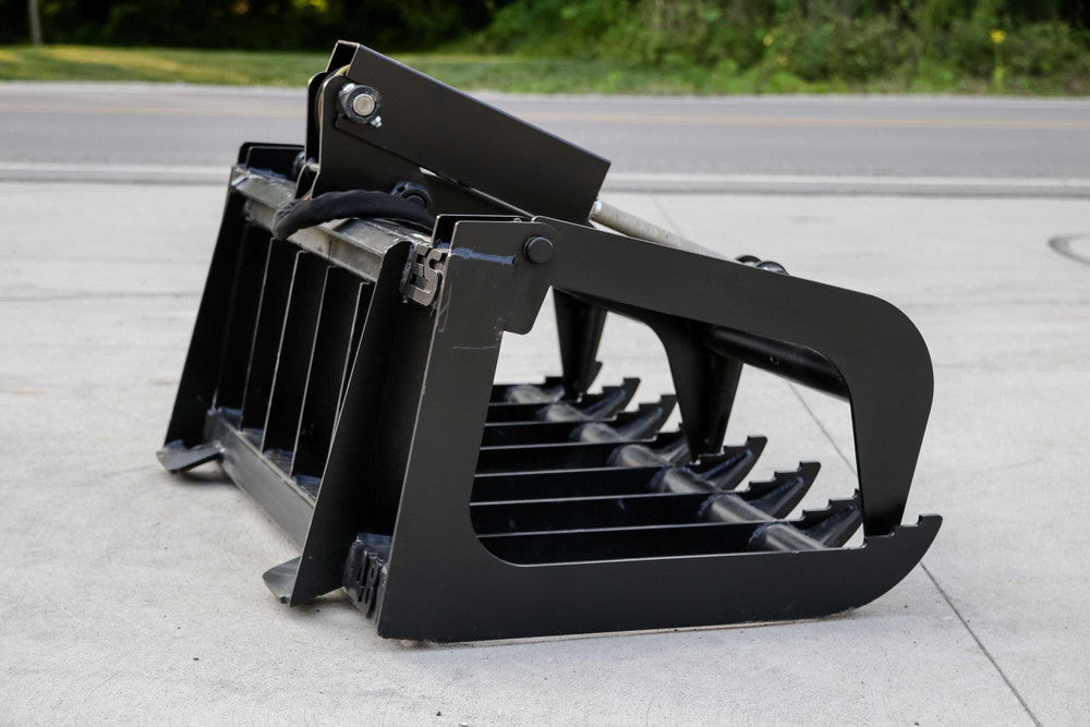 Express Steel | Root Grapple | Model 48" Mini Bobcat | SKU ES23015 | Width 48" | Hydraulic Flow 10 To 15 GPM | For Mini Skid Steers