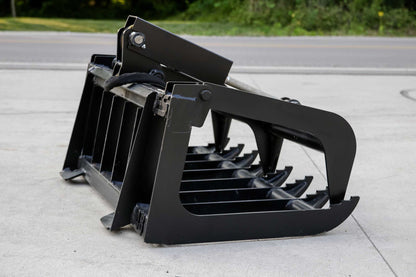 Express Steel | Root Grapple | Model 48" Mini Bobcat | SKU ES23015 | Width 48" | Hydraulic Flow 10 To 15 GPM | For Mini Skid Steers