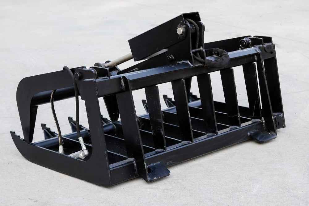 Express Steel | Root Grapple | Model 48" Mini Bobcat | SKU ES23015 | Width 48" | Hydraulic Flow 10 To 15 GPM | For Mini Skid Steers