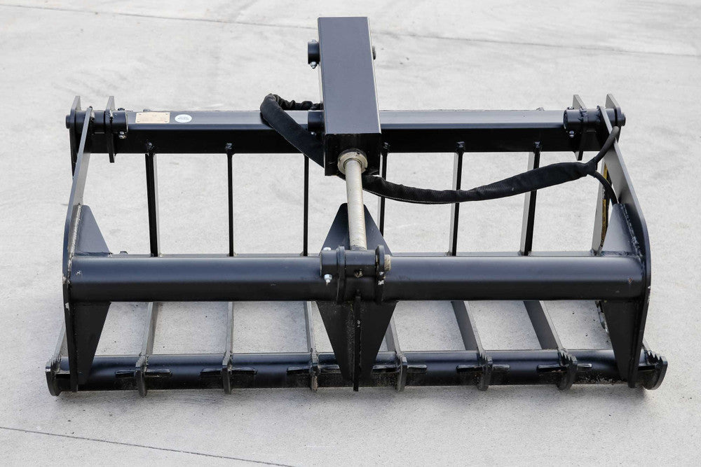 Express Steel | Root Grapple | Model 48" Mini Bobcat | SKU ES23015 | Width 48" | Hydraulic Flow 10 To 15 GPM | For Mini Skid Steers