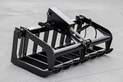 Express Steel | Root Grapple | Model 48" Mini Bobcat | SKU ES23015 | Width 48" | Hydraulic Flow 10 To 15 GPM | For Mini Skid Steers