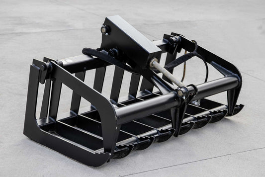 Express Steel | Root Grapple | Model 48" Mini Bobcat | SKU ES23015 | Width 48" | Hydraulic Flow 10 To 15 GPM | For Mini Skid Steers