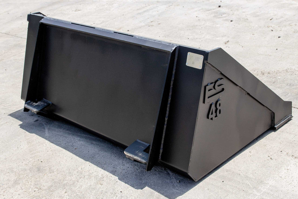 Express Steel | Tooth Bucket | Model Mini Bobcat | SKU ES-MBTB-0048 | Width 48" | Hydraulic Flow 10 To 17 GPM | For Mini Skid Steers