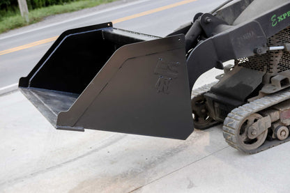 Express Steel | Snow/Mulch Bucket | Model Toro Dingo | SKU ES-TDSMB-0048 | Width 48" | Hydraulic Flow 10 To 20 GPM | For Mini Skid Steers